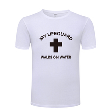 My Lifeguard Jesus God Christian Creative Mens Men T Shirt Tshirt 2018 New Short Sleeve O Neck Cotton Casual T-shirt Top Tee 2024 - buy cheap