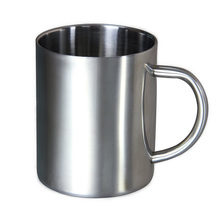 Vaso portátil de acero inoxidable de doble pared, taza de café y té para viaje, plata, cómoda, 220ml, 300ml, 400ml, 1 ud. 2024 - compra barato