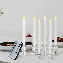 6 PCS Led Candle Lights Bar Restaurant Electronic Candles Light Led Simulated Battery Candle With Remote Control 2024 - buy cheap