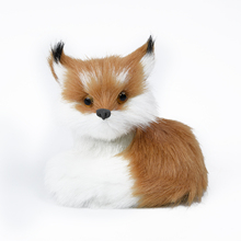 Simulation Fox Plush Toy Soft Animal Decor Car Interior Decorative Doll Kid Gift 2024 - buy cheap