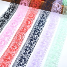 wholesale 10yards lace ribbon 40mm width african lace fabric white lace cotton trim DIY trimmings for sewing wedding accessories 2024 - buy cheap