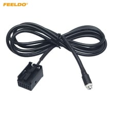 FEELDO 8Pcs Car CD Radio MP3 Audio Female Jack AUX-IN Adapter Cable for Opel CD30 CD40 DVD 90 NAVI 12-Pin Port AUX Wire Cable 2024 - buy cheap