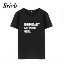 Женская хлопковая футболка с надписью Srivb, летняя футболка с коротким рукавом Harajuku, большие размеры, Tumblr 2024 - купить недорого