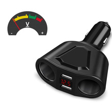 Adaptador de enchufe de encendedor de cigarrillos automático, divisor de encendedor de cigarrillos Universal, cargador de coche USB 3 en 1, cargador de viaje Dual 5V 3.1A 2024 - compra barato