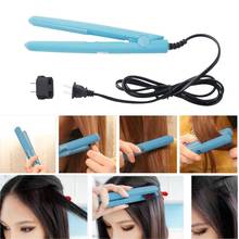 3 Colors Portable Hair Straightener Flat Iron Curler Ceramic Tourmaline Plates Easy DIY hair styling tools for home trip 2024 - buy cheap