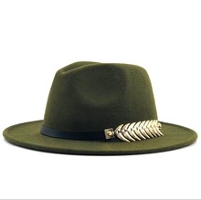 Wool Fedora Hat Hawkins Felt Cap Wide Brim Ladies Trilby Chapeu Feminino Hat Women Men Jazz Church Godfather Sombrero Caps 2024 - buy cheap