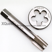 2pcs Hand tap Round die set UNC 5/8 Unified Thread dies taps UNF 5/8-12 5/8-14 5/8-16 5/8-18 5/8-20 5/8-24 5/8-28 5/8-32 5/8-40 2024 - buy cheap