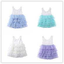 Toddler Kids Baby Girls Lace Dress Party Prom Bridesmaid Party Pageant Dresses 2024 - buy cheap