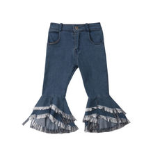 Fashion Toddler Girls Long Denim Pants Flare Trousers Boot Cut Jeans Age 2 3 4  6 7 T 2024 - buy cheap