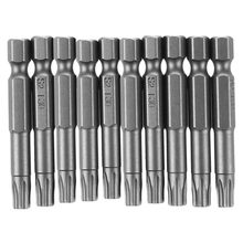 6mm T30 Head 50mm Long Magnetic Torx Screwdriver Insert Bits Tool 10 Pcs 2024 - buy cheap