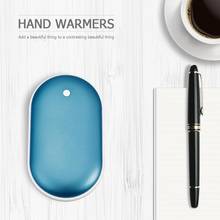 Portable 5200mAh Electric Hand Warmer USB Rechargeable Double-Side 5V Long-Life Winter Pocket Heating Power Bank Children Gift 2024 - buy cheap