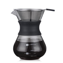 200ml despeje sobre cafeteira filtro gotejador recipiente de vidro café percoladores de café em aço inoxidável filtro 2024 - compre barato