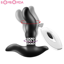 Brinquedos sexuais adultos para homens anal butt plug rotação massageador de próstata controle remoto sem fio brinquedos anal masturbador masculino brinquedos eróticos 2024 - compre barato