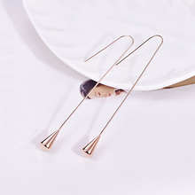 Malanda Brand New Stainless Steel Water Drop Earrings For Women Fashion Gold Color Dangle Earring Wedding Office Jewelry Gift 2024 - buy cheap