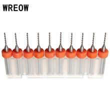 Tungsten carbide PCB drill bits CNC Engraving Tool 10PCS 1.0mm micro mini drill Bit Tip Spiral Flute electronic metal Cutters 2024 - buy cheap