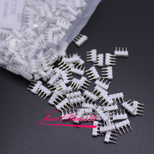 100pcs 4pin white connectors needle connector male to female for RGB led strip new 2024 - buy cheap