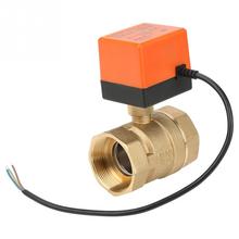 AC 220V Motorized Ball Valve G2 DN50 2-Way 3-Wire 2-Point Control Durable Brass Electrical Motorized Ball Valve High Quality 2024 - buy cheap