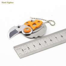 Hard Fighter Fold Coin survival folding Knife hunting tactical camping edc Outdoors mini Pocket Knife Pendant On Sale 2024 - buy cheap