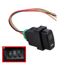 12v barra de luz de led para carro, botão interruptor liga/desliga para mitsubishi pajero lancer 2024 - compre barato