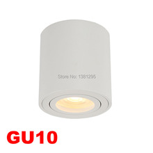 GU10 круглый Поверхностный Установленный цилиндр потолочный светильник регулируемый потолочный Точечный светильник GU 10 Светодиодный светильник для установки лампы держатель 2024 - купить недорого