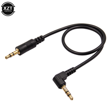 3.5mm Aux Cable 30cm Male to Male Gold Plated 90 Degree Angle Audio Cable for MP3 Car Phone Speaker Car Accessories 2024 - buy cheap