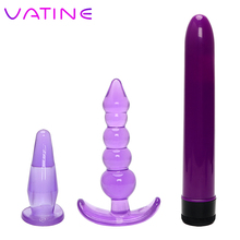 VATINE 3piece/set G Spot Stimulate AV Stick Dildo Vibrator Prostate Massage Female Masturbation Butt Plug Anal Bead 2024 - buy cheap