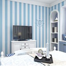 Розовые синие широкие полосатые обои для детской комнаты настенные наклейки самоклеющиеся обои для спальни гостиной в полоску домашний декор Qz122 2024 - купить недорого