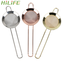 HILIFE Stainless Steel Wire Fine Mesh Strainer Gadgets Flour Colander Sifter Cocktail Strainer For Removing Bits From Juice 2024 - buy cheap
