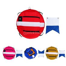 Freediving Buoy Inflatable Surface Marker Signal Float with Diver Down Flag for Technical Scuba Diving, Spearfishing, Snorkeling 2024 - buy cheap