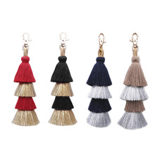 DIY Tassels Key Buckle Fashion Motion Tassels Accessories Spring And Summer Heat Sell Woman Bag Hanging Drop Pendant Customized 2024 - buy cheap