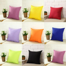 Home Room Solid Colour Cotton Zipper Canvas Seat Cushion Cover Home Decor Throw Pillow Case Lounge Cushion Cover Decoration 2024 - buy cheap