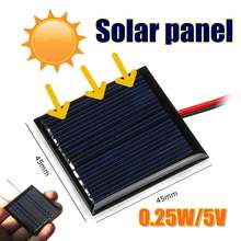 Панель Солнечная CLAITE DIY, 0,25 Вт, 5 В, 45*45 мм, с проводом 2024 - купить недорого
