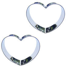 Heart shaped 2 piece biscuit cutting molds,  baking tools, cake decorating soft candy tools. 2024 - buy cheap