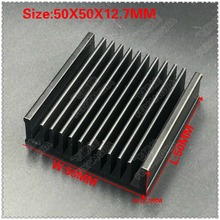 (Frete grátis) correio pacote 50x50 10 pcs preto x 12.7mm computador radiador de refrigeração cooler para CPU radiador de alumínio 2024 - compre barato