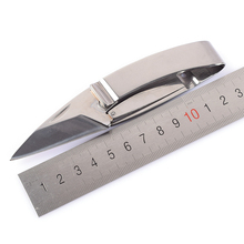 Hang camp peeler blade Carabiner pocket peel pare Mini fold knife Cutter belt wallet Outdoor fruit blade Survive Cut 2024 - buy cheap