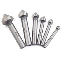 6Pcs Drill Bits Cobalt Single-End Countersink Tool Practical DIY Deburring Tools Round Shank for Cutting Holes Insulation Boards 2024 - buy cheap