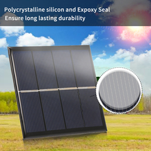 Mini painel solar epóxi de silício policristalino, carregador solar de 1w/2v aa com bateria recarregável de 1.2v aa, carger de bateria solar inteligente 2024 - compre barato