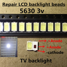 5630 3V 0,5 W 5730 led blanco fresco Pantalla de luz de fondo LCD para 5730 LED 5730 led LED aplicación LED 2D TV/3000 piezas 2024 - compra barato