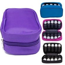 Estuche portátil a prueba de golpes para transportar aceites esenciales, de 15ml bolsa de cosméticos, caja de almacenamiento de viaje, organizador de esmalte de uñas, 10 botellas 2024 - compra barato