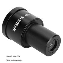 Microscópio com lente ocular de 9mm wf30x/9, 23.2mm, ângulo amplo, comprimento focal, gwf001 2024 - compre barato