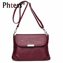 2019 Female Messenger Bags Vintage Handbag High Quality Bolsa Feminina Female Leather Shoulder Bag Sac Crossbody Bags For Women 2024 - buy cheap