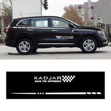 Для Renault Kadjar DIY боковая наклейка на кузов автомобиля Стикеры s для Hatchback Sedan для колес техники высокой проходимости, автомобильные наклейки имя украшения Стикеры стайлинга автомобилей 280 см 2024 - купить недорого