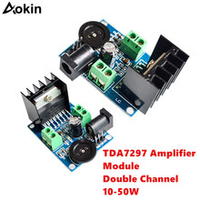 Módulo amplificador tda7297 módulo amplificador de potência de áudio utl módulo de 6 a 18v tda7297 canal duplo 10-50w 2024 - compre barato