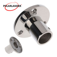 Hand Rail Fitting  2018 Boat Parts & Accessories Marine Boat  Round  90 Degree  Stainless Steel  0.98"(25mm) Tube Base Hardware 2024 - buy cheap