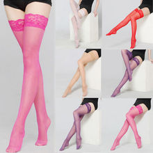 New Fashion Ladies Sexy Stockings Lace up Tights Stay Up Thigh High Stockings Lace Top Pantyhose 2024 - buy cheap