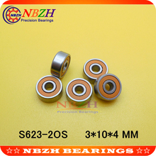 Stainless steel hybrid ceramic ball bearing Fishing reel bearing S623 2RS CB ABEC7 LD S623 2OS S623C-2OS 3*10*4 MM 2024 - buy cheap