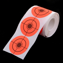 250pcs/roll Paper Target Florescent Orange Adhesive Shooting Target Stickers for Archery Bow Hunting Shooting Training 2024 - buy cheap