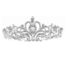 Diadema de cristal para boda, Tiara con peine para cabello de princesa, corona 2024 - compra barato