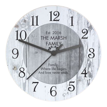 Vintage Wall Clock Wooden Quartz Clock Shabby Chic Large Wooden Kitchen Wall Clock New Home Decor 2024 - buy cheap