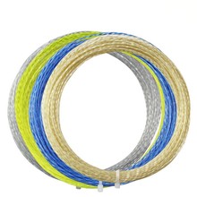 5 unidades/lote de cuerdas de alta elasticidad para raqueta de tenis, 12,2 M, 1,3mm de diámetro, nailon duradero, alambre de titanio, Q1433-5CMC de línea de tenis de cristal 2023 - compra barato